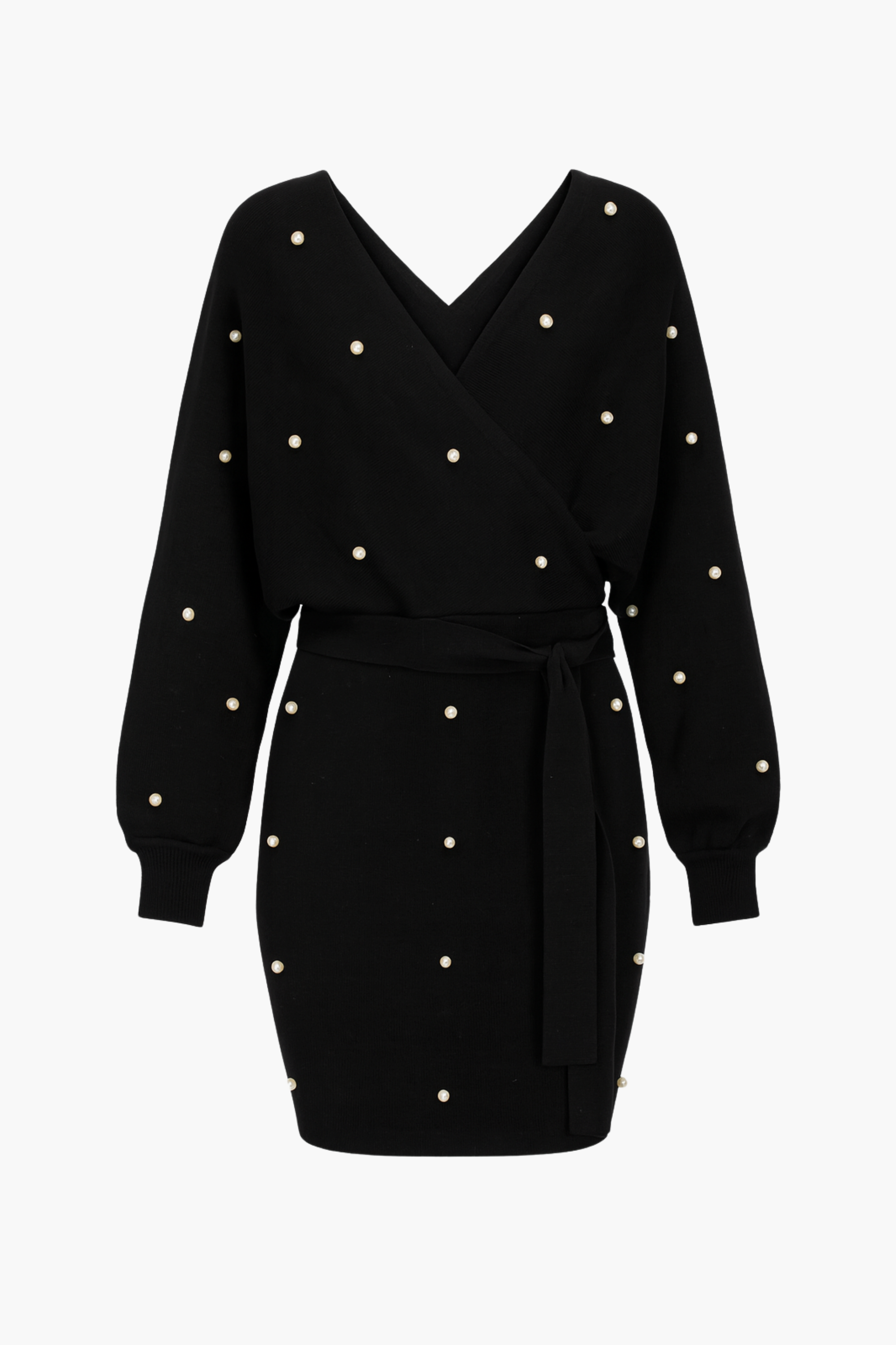 Noa Pearl Embellished Sweater Dress
