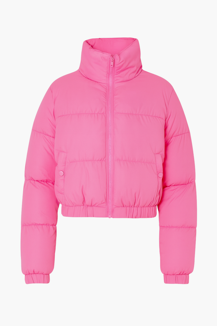 Annelise Padded Cropped Puffer Jacket - honey