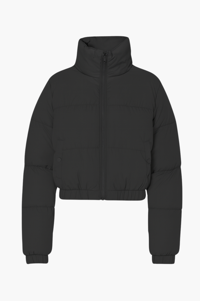 Annelise Padded Cropped Puffer Jacket - honey