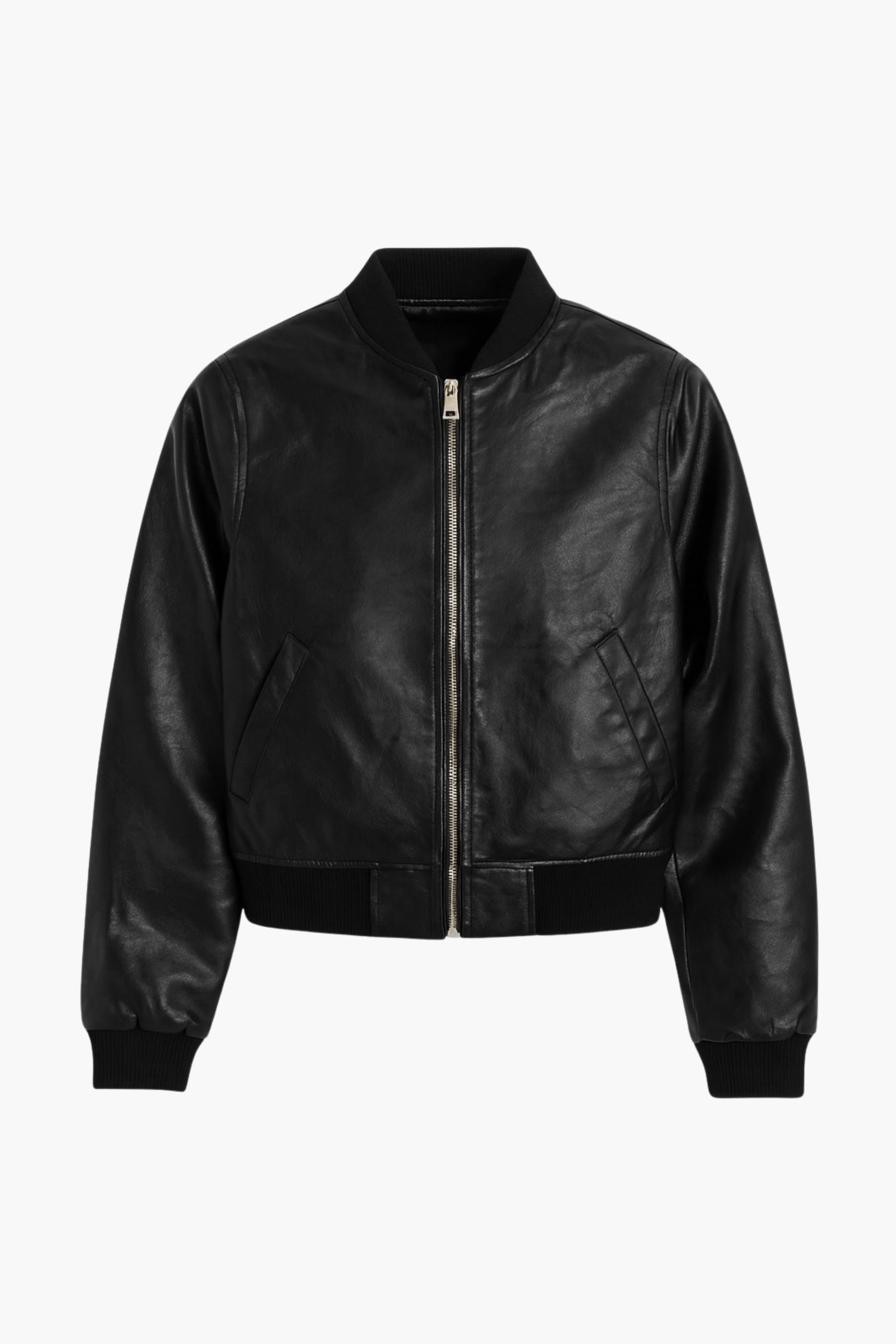 Iris Faux Leather Bomber Jacket