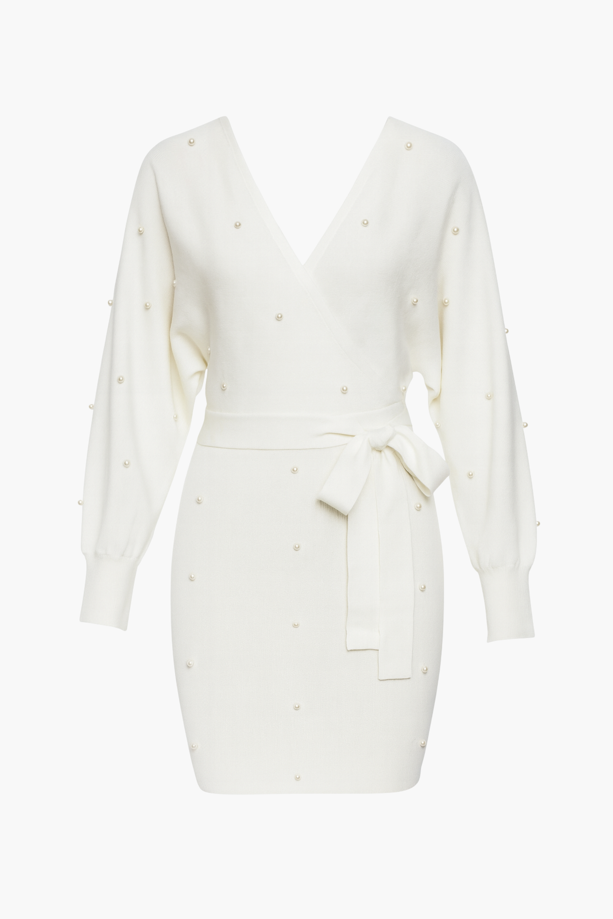 Noa Pearl Embellished Sweater Dress