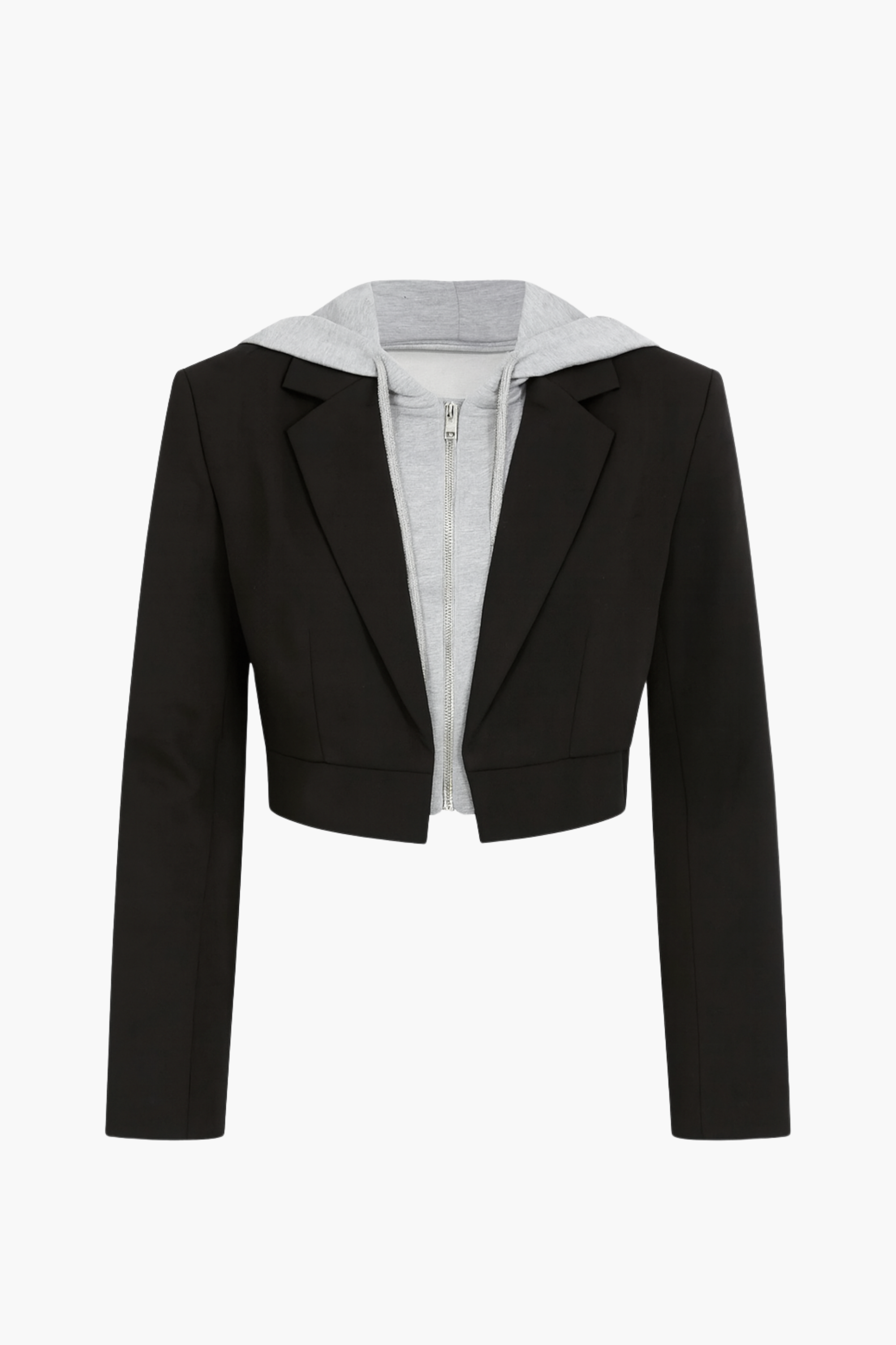 Justine Hoodie Crop Blazer