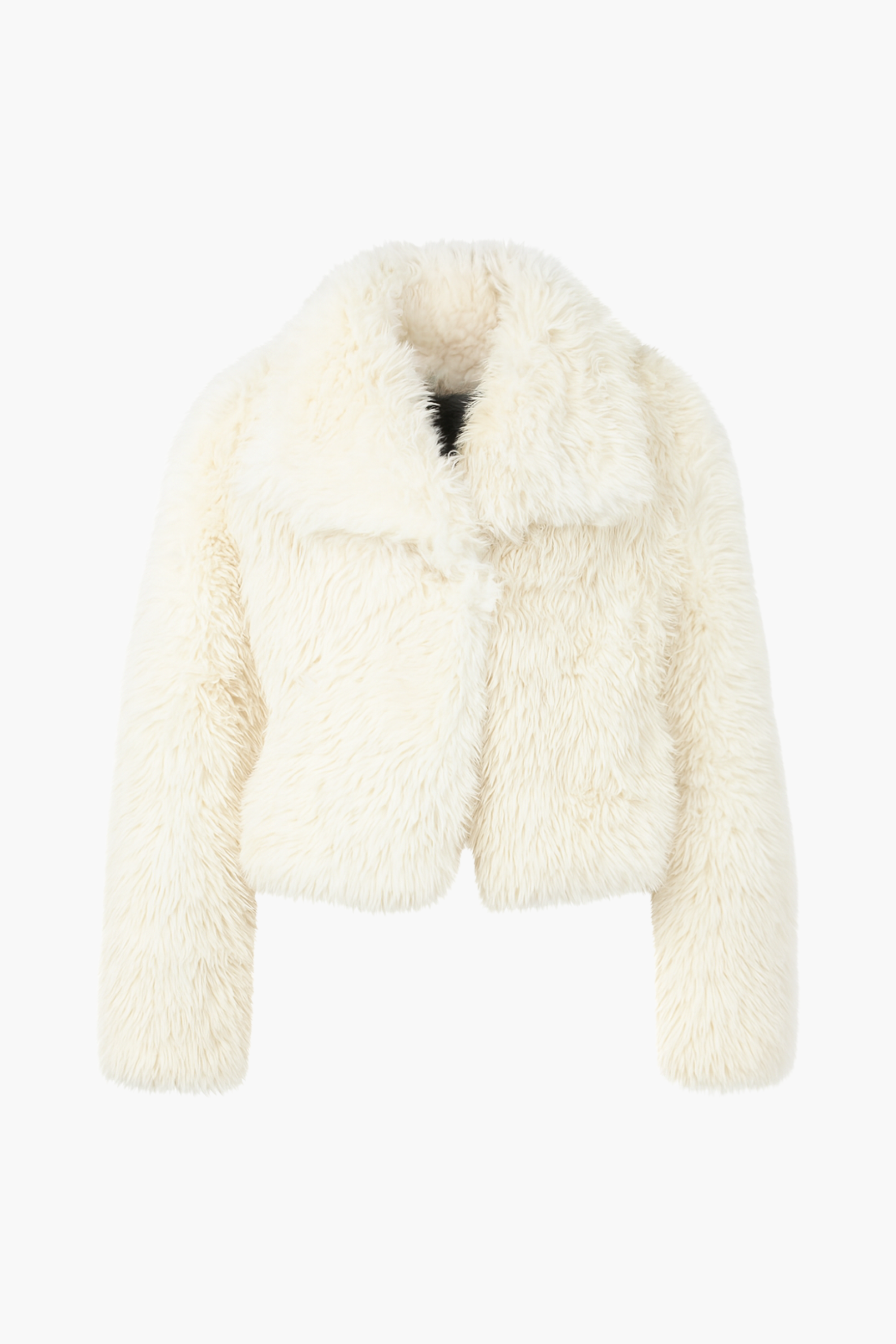 Heartbreaker Collared Faux Fur Shaggy Jacket