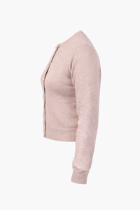 Amour Pearl Heart Button Cardigan