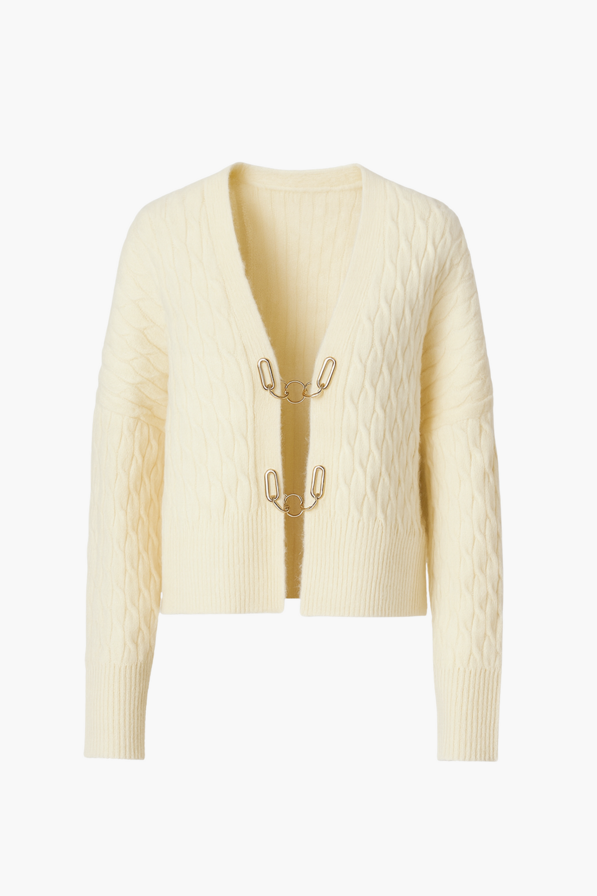 John + Jenn® Emile Gold Buckle Cardigan - honey