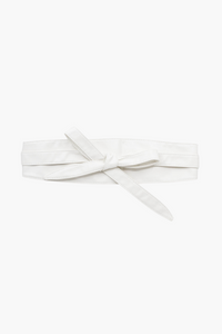 Vegan Leather Wrap Belt - honey