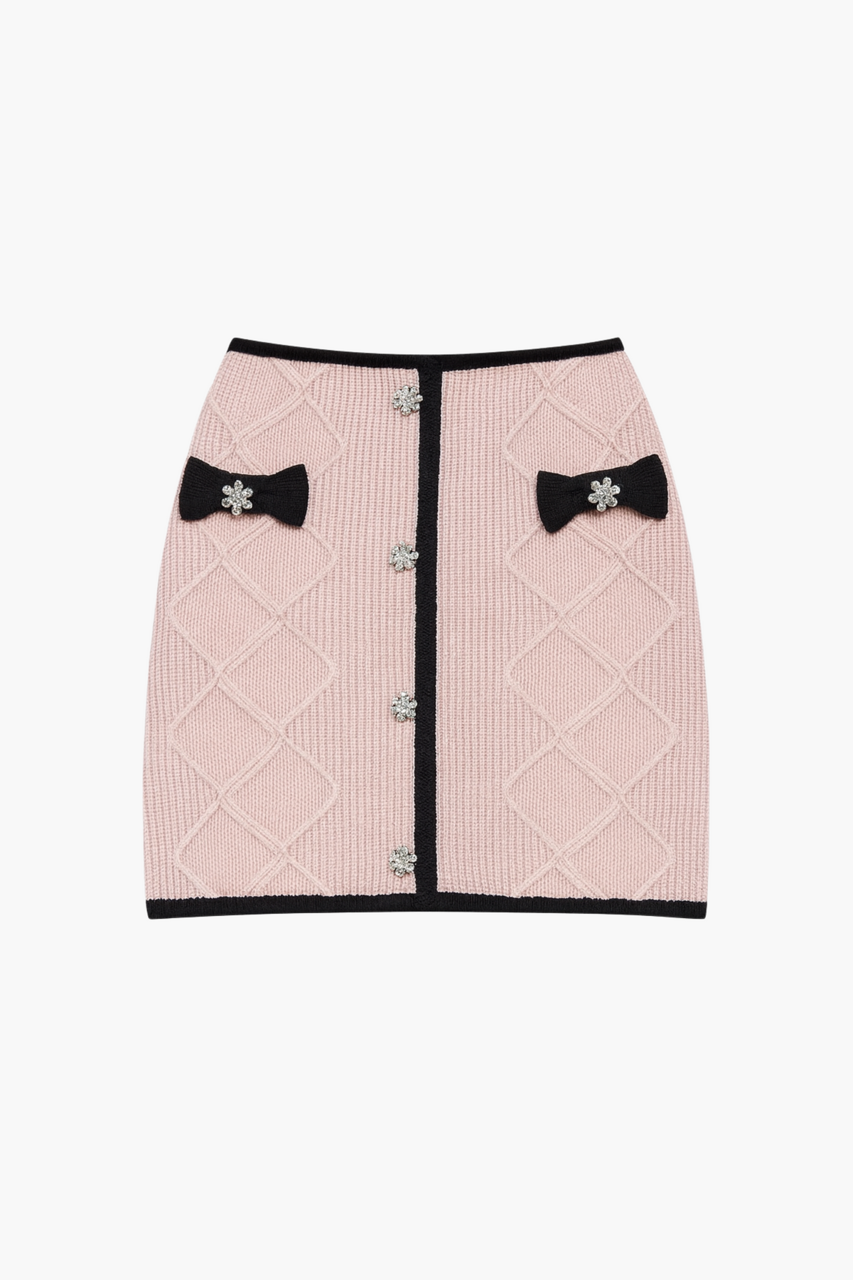 Isabelle Jeweled Bow Mini Skirt - honey