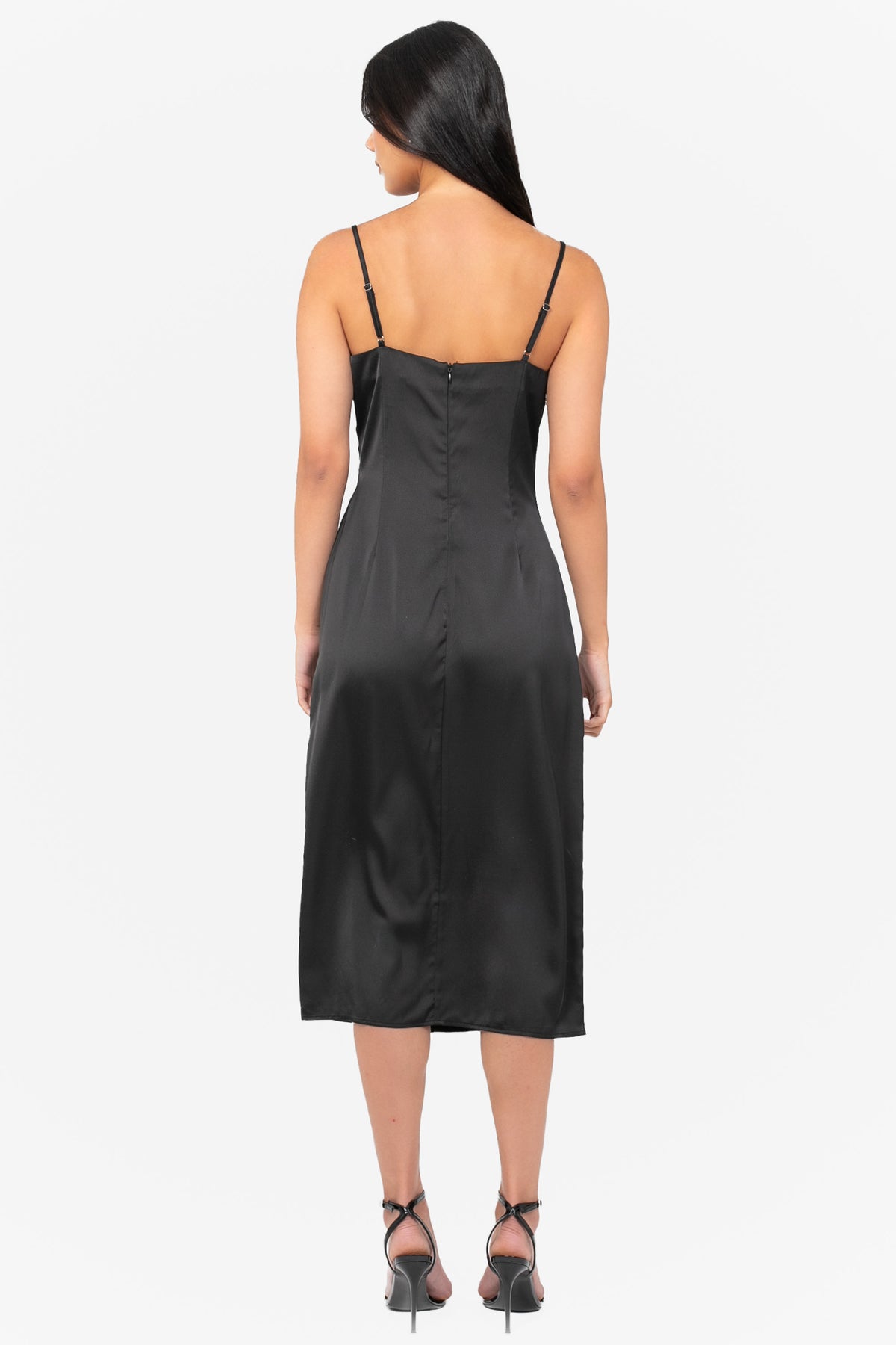 Deanna Satin Midi Slip Dress