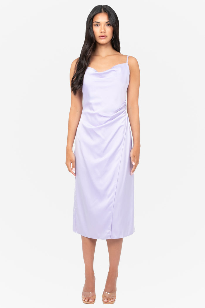 Deanna Satin Midi Slip Dress