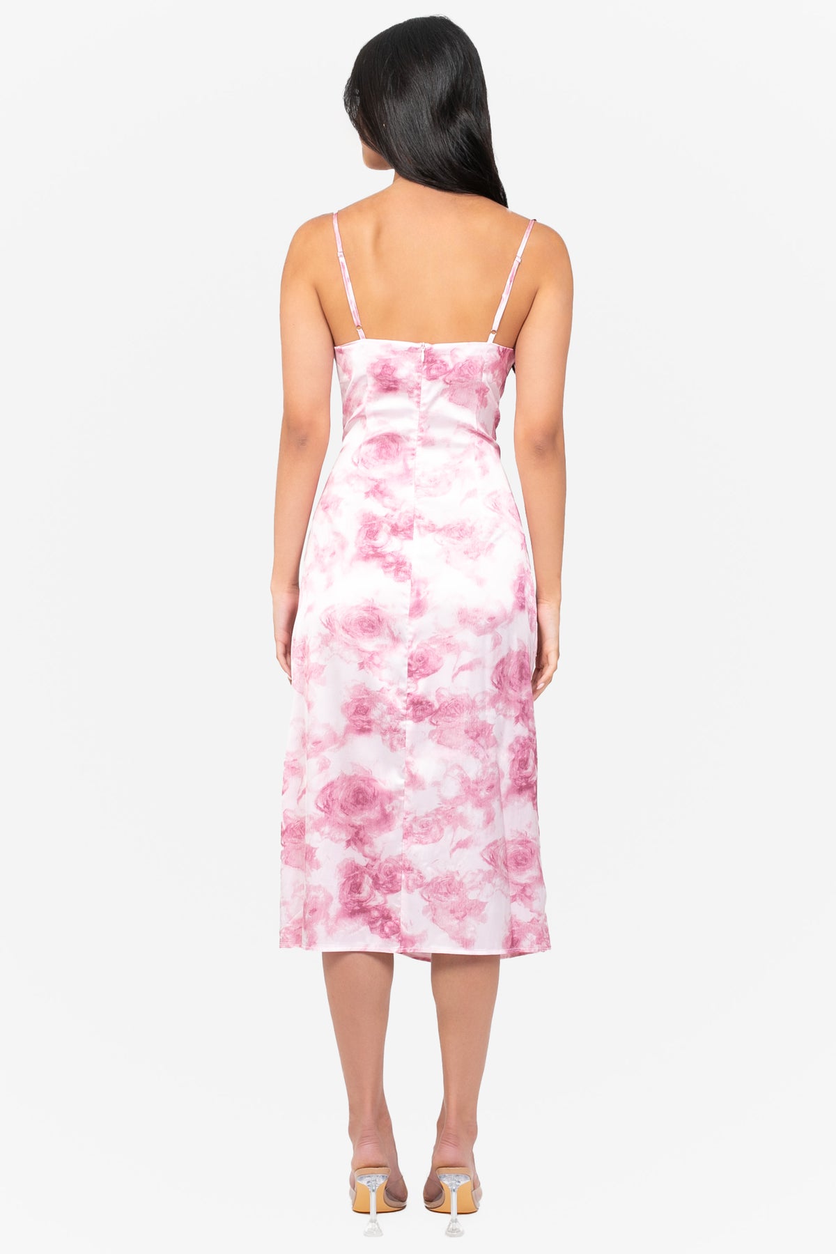 Neela Water Colour Floral Midi Dress