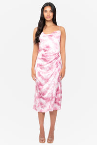 Neela Water Colour Floral Midi Dress