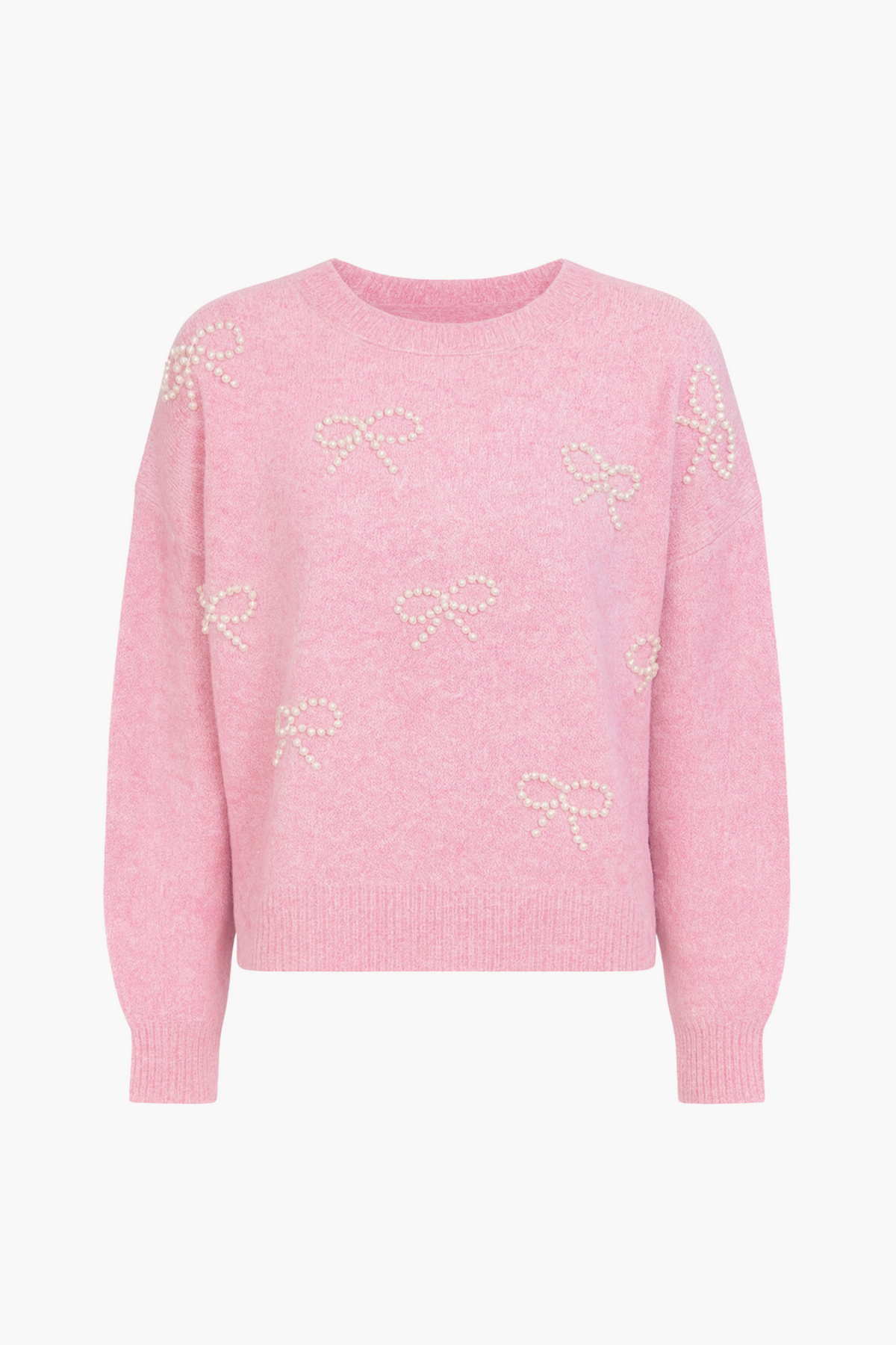 Bella Bow Beaded Sweater - honey