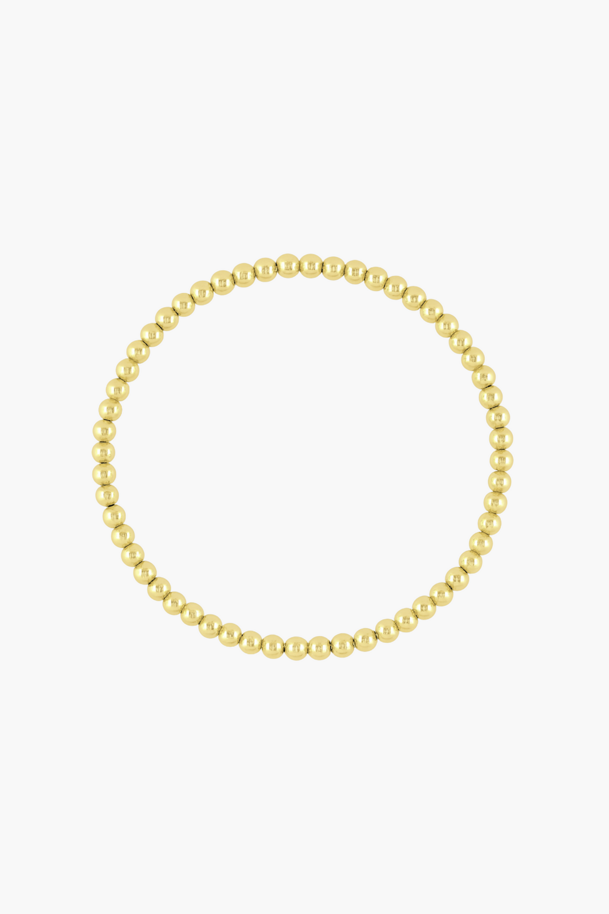 Small 4MM Beaded Bracelet - honey