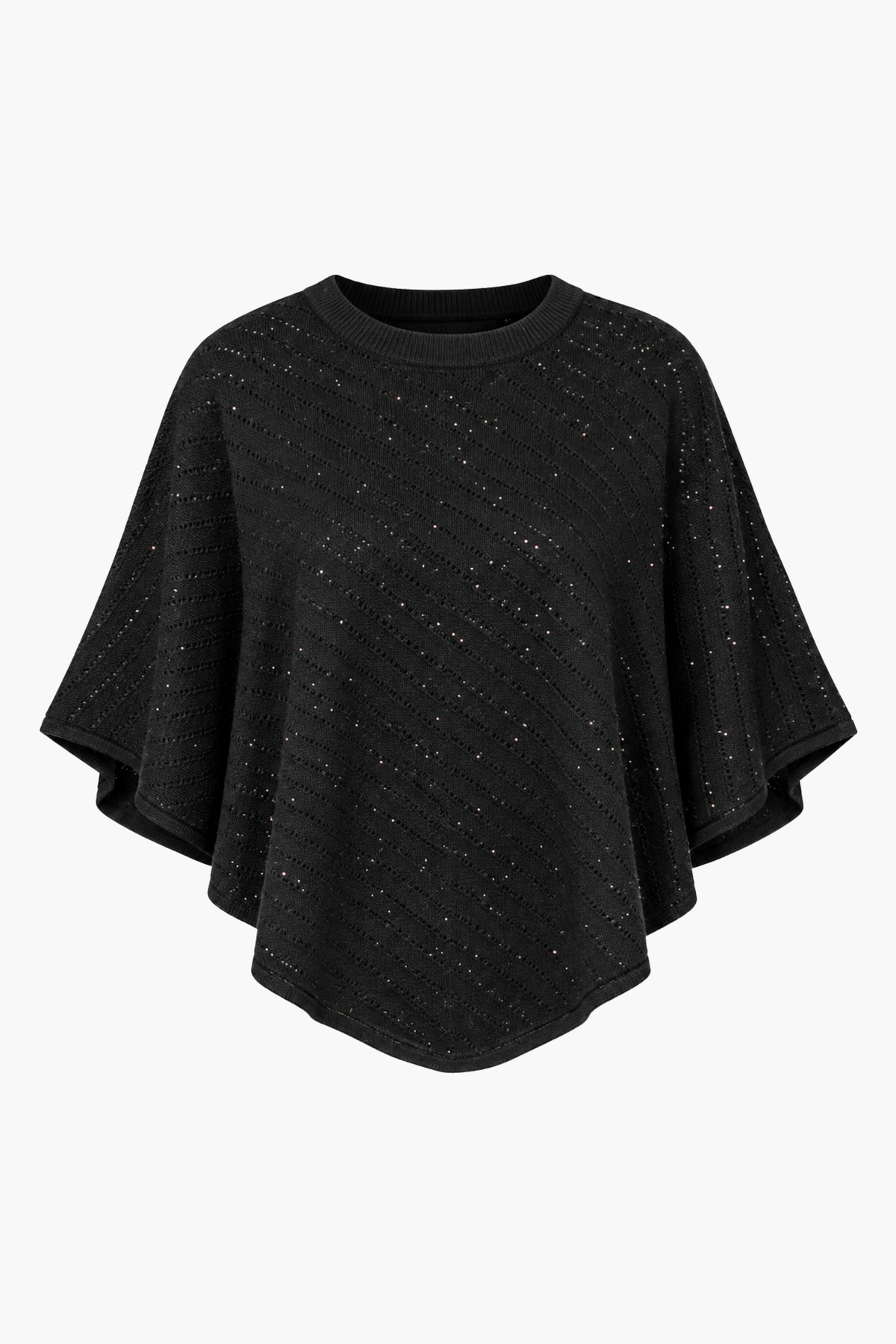 Luelle Sparkle Knit Cape - honey