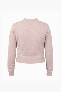 Amour Pearl Heart Button Cardigan