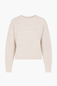 Denise Bow Sweater - honey