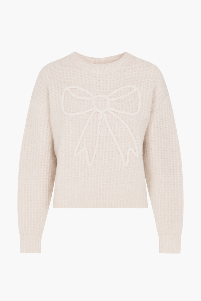 Denise Bow Sweater - honey