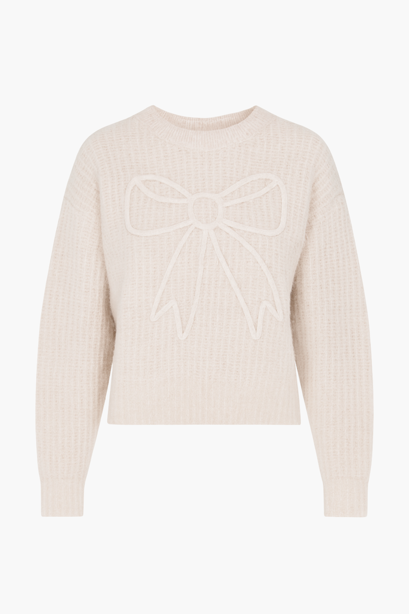 Denise Bow Sweater - honey