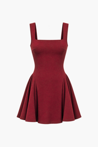 Lovisa Pleated Mini Dress - honey