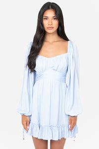 Harlow Tie Back Satin Mini Dress