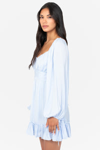 Harlow Tie Back Satin Mini Dress