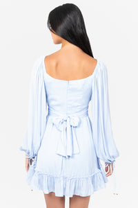 Harlow Tie Back Satin Mini Dress