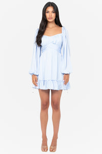 Harlow Tie Back Satin Mini Dress