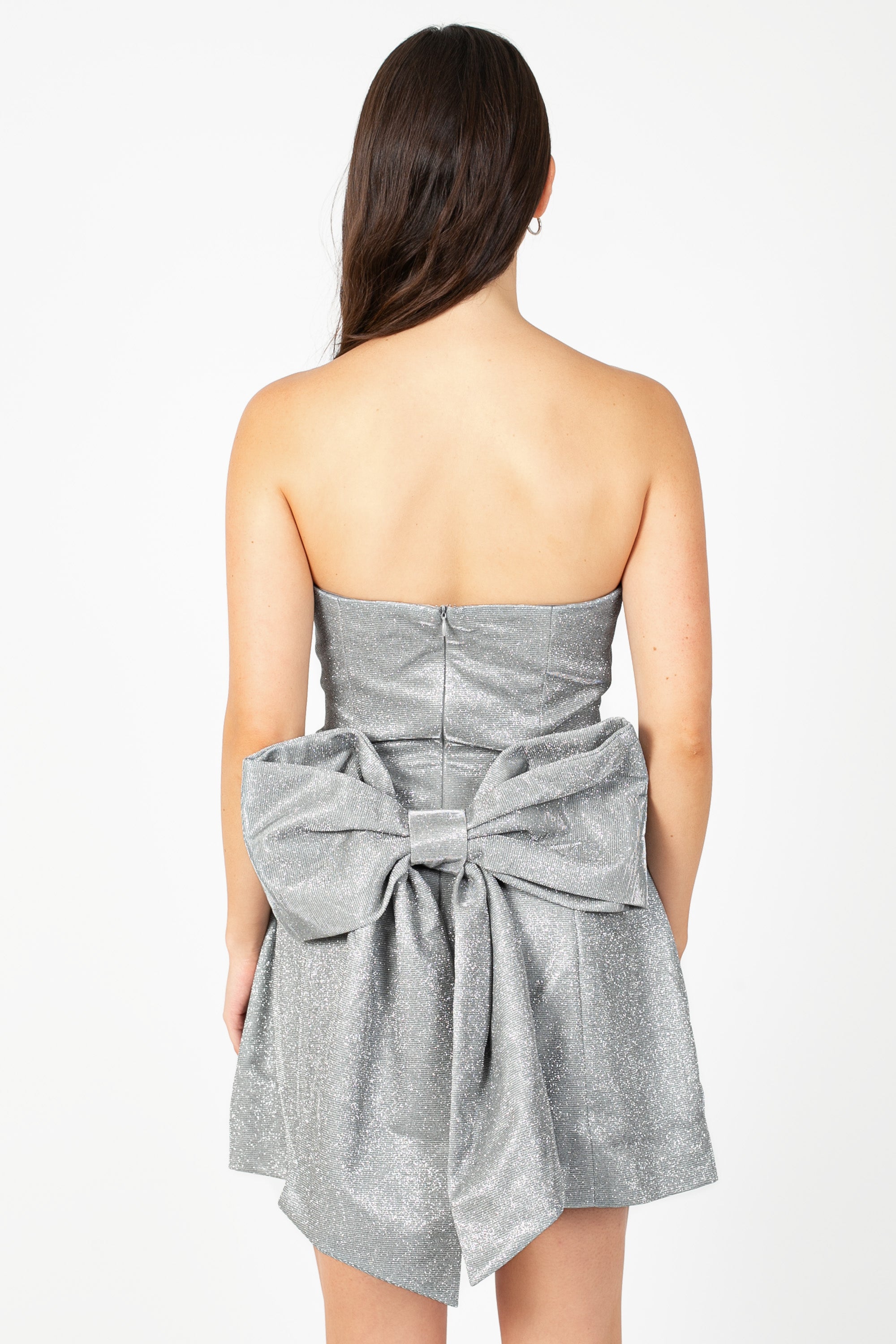 Juno Sparkly Bow Mini Dress