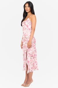 Maribelle Floral Ruffle Midi Dress