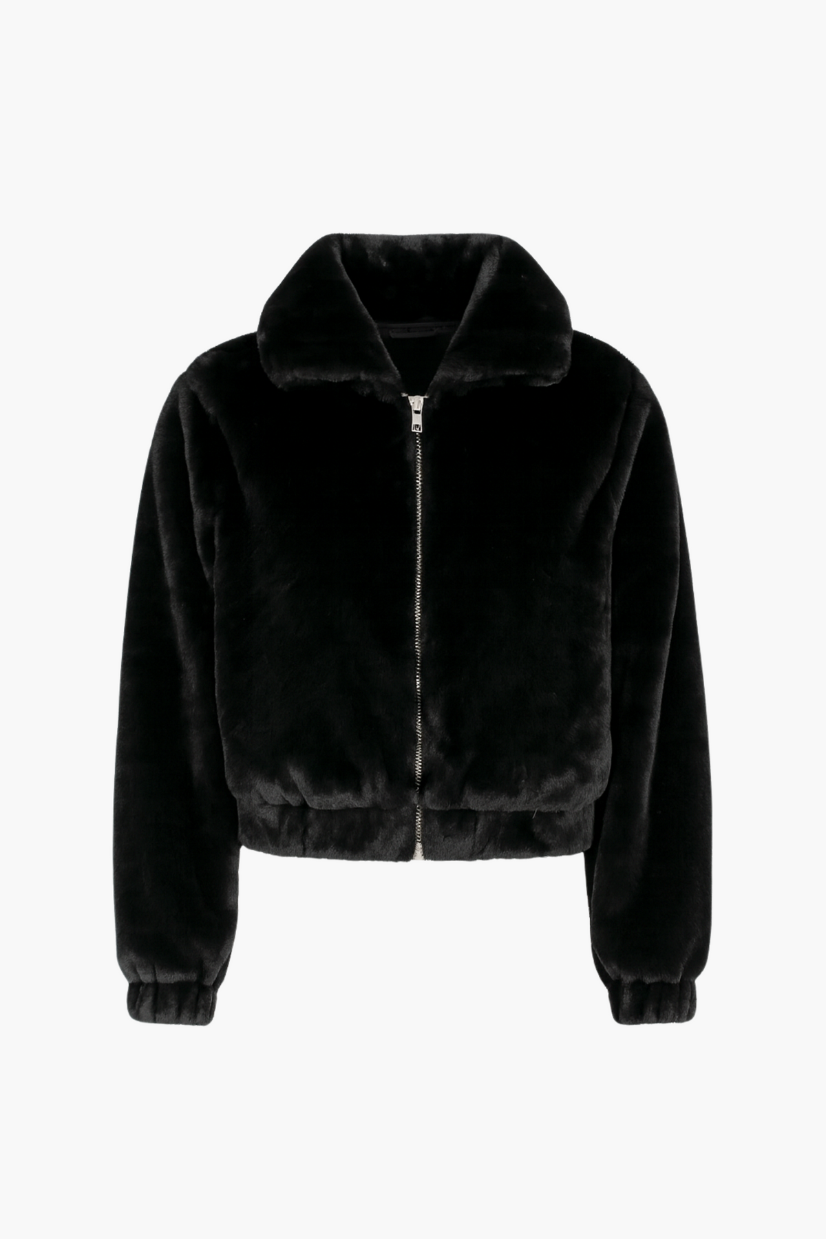 Alethea Hooded Faux Fur Bomber Jacket - honey