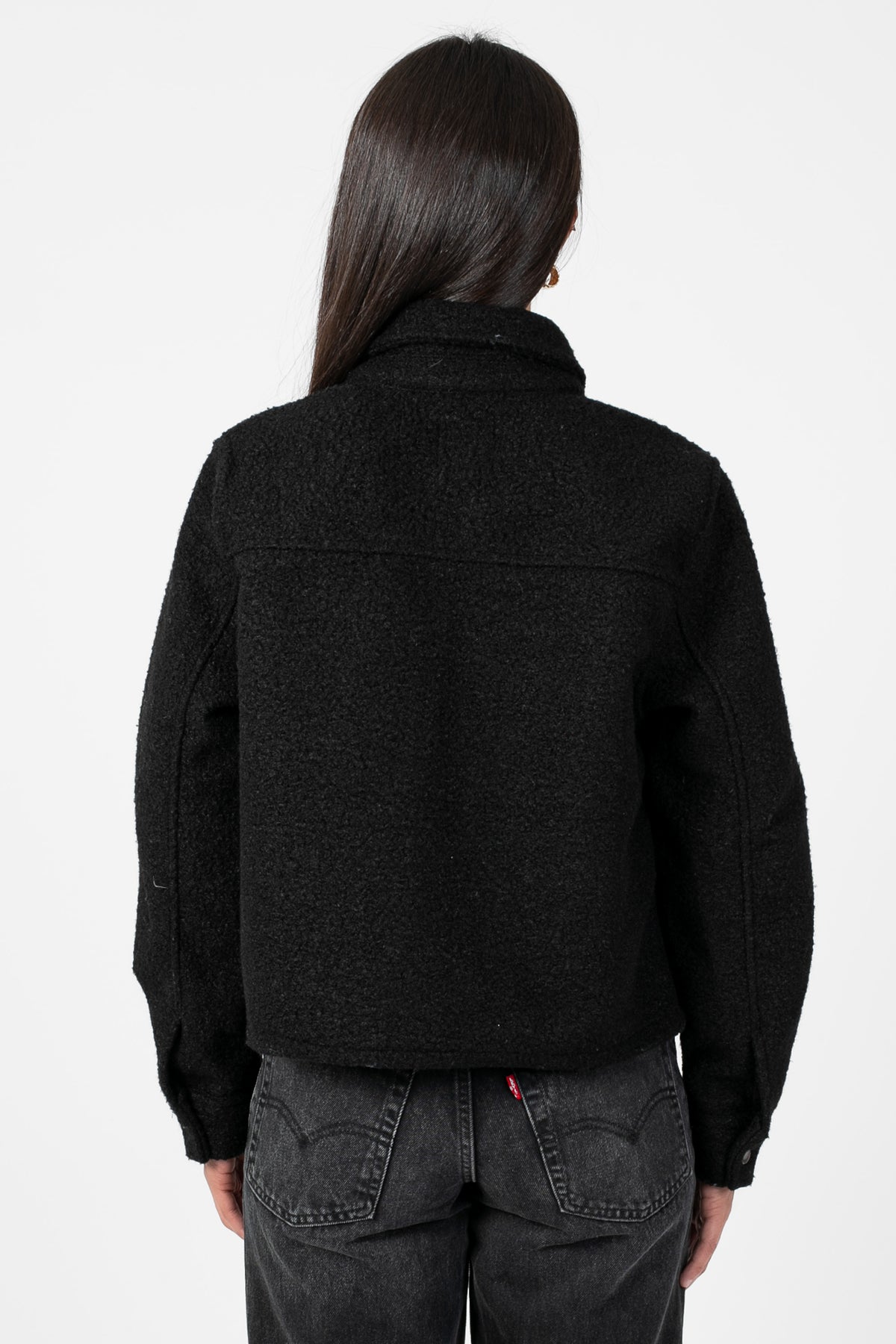 Adela Buttoned Cropped Jacket - honey