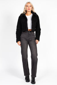 Brooklyn Teddy Crop Jacket