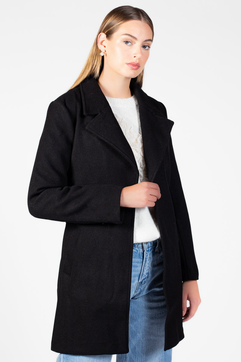 Lennon Collared Tie Waist Coat - honey