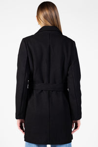 Lennon Collared Tie Waist Coat - honey