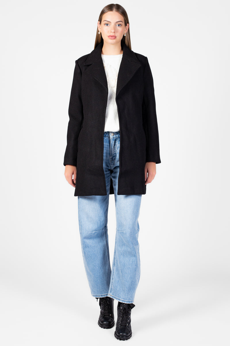 Lennon Collared Tie Waist Coat - honey