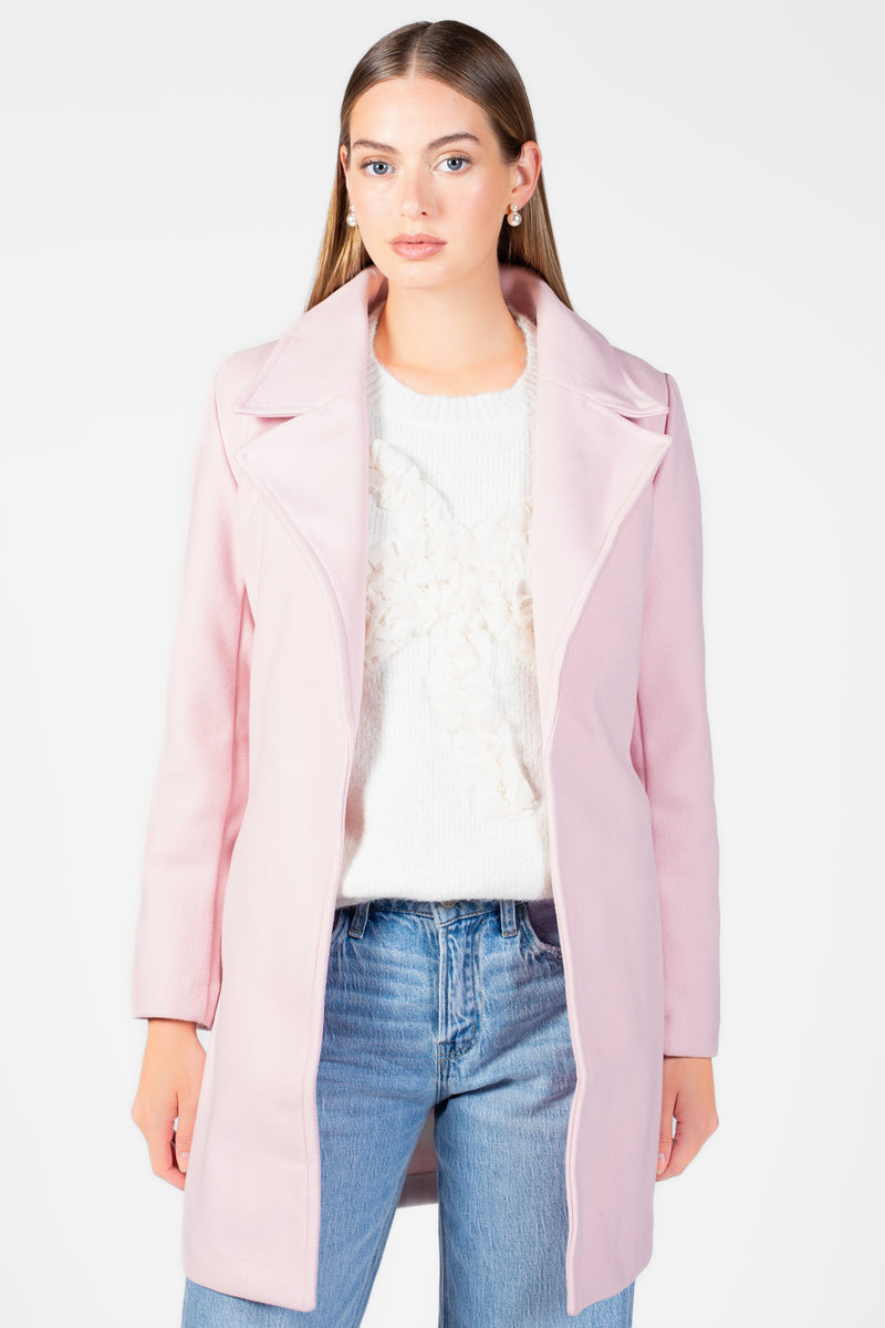 Lennon Collared Tie Waist Coat - honey