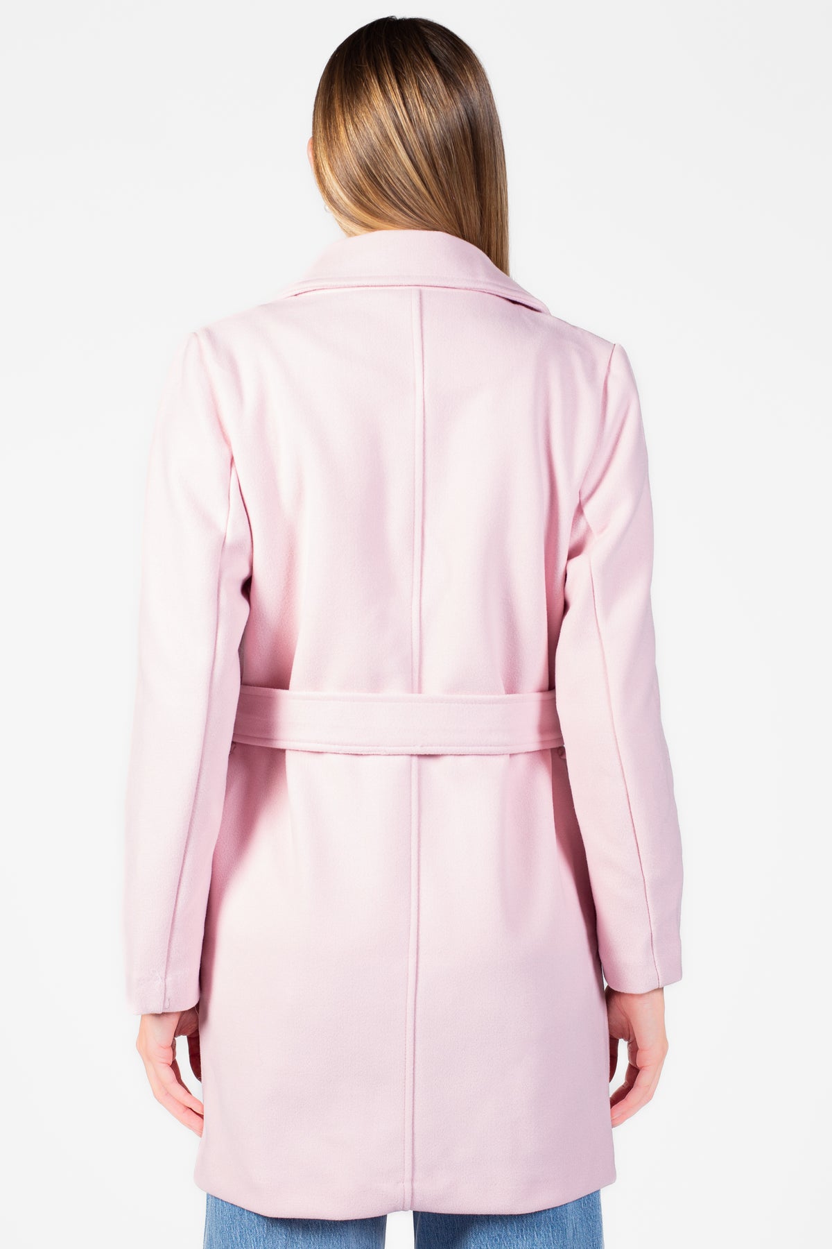 Lennon Collared Tie Waist Coat - honey