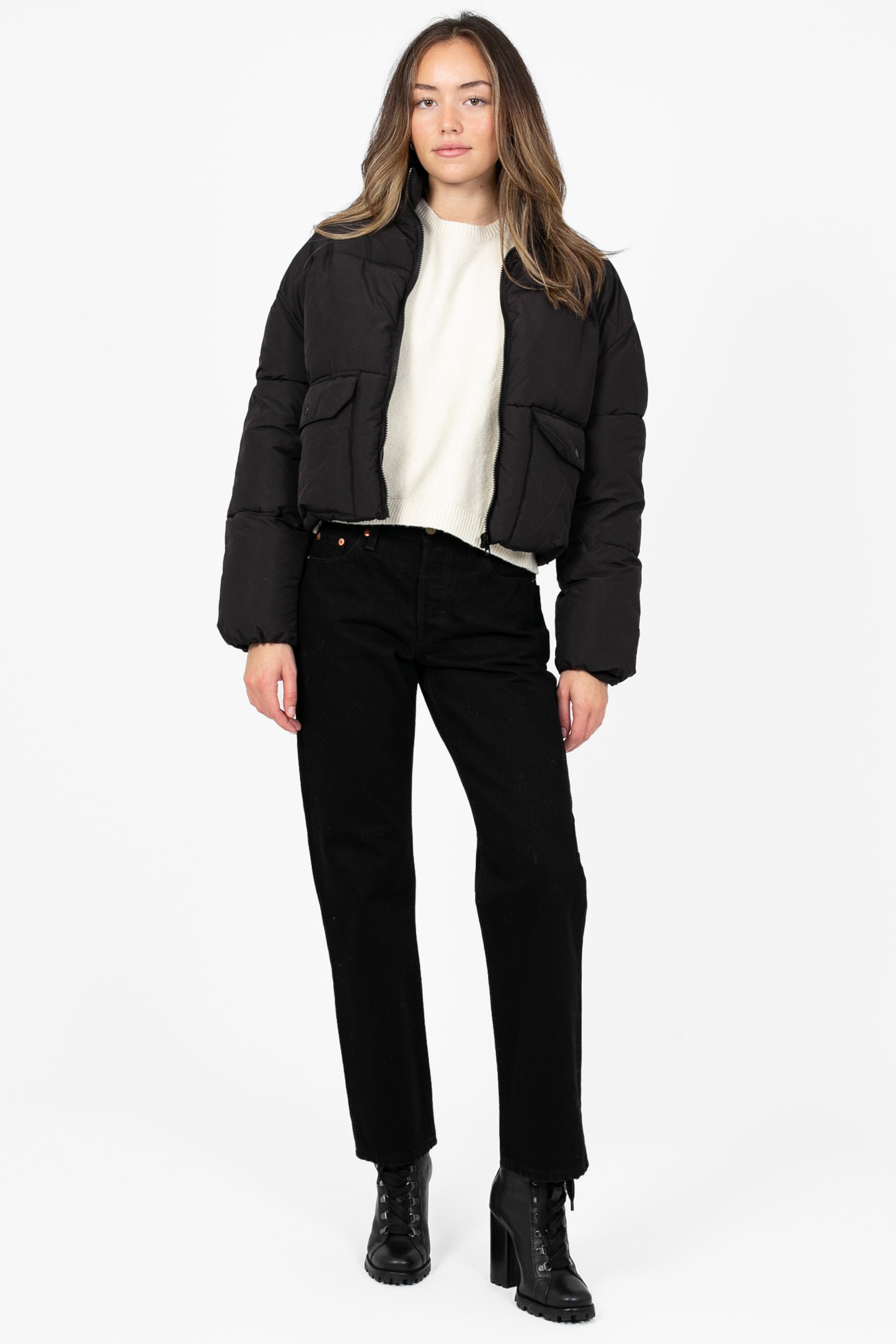Keyla Front Pocket Puffer Jacket