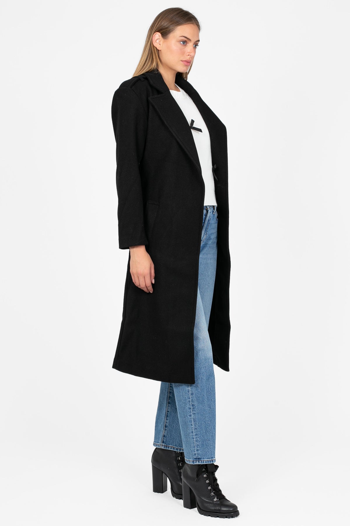 Verona Collared Trench Coat - honey