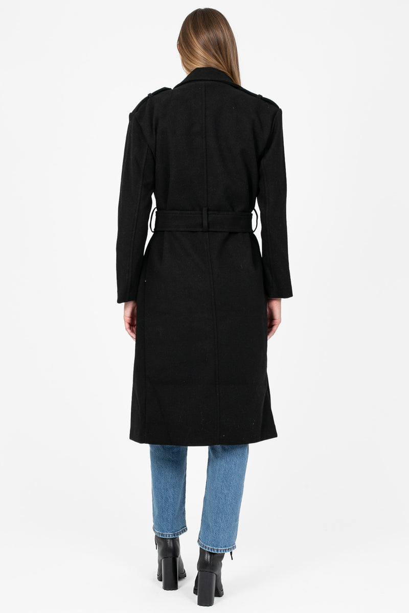 Verona Collared Trench Coat - honey