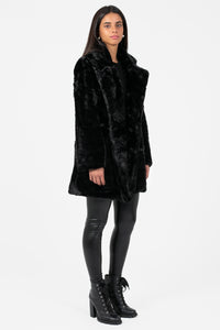 Sylvia Faux Fur Jacket - honey