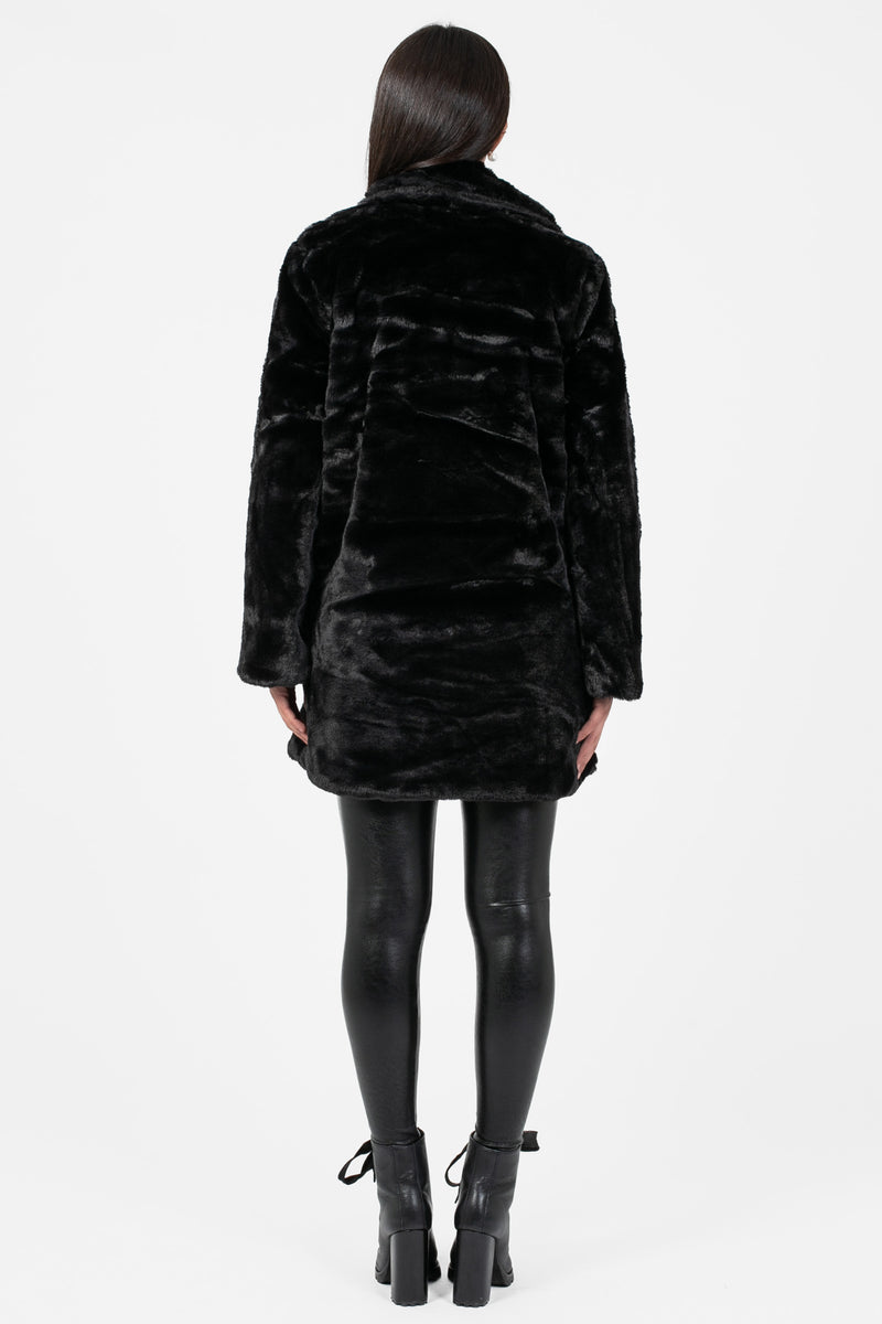 Sylvia Faux Fur Jacket - honey