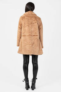 Sylvia Faux Fur Jacket - honey