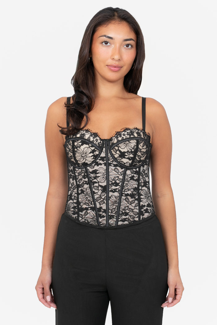 Brielle Lace Sparkle Bustier