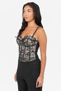 Brielle Lace Sparkle Bustier