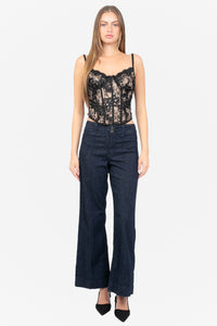 Alizette Lace Corset Bustier Blouse
