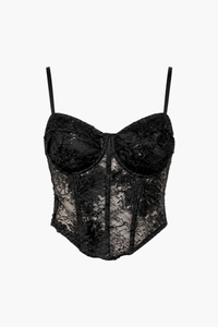 Leah Lace Floral Corset