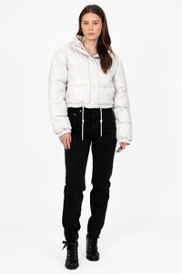 Meilani Vegan Leather Cropped Jacket - honey