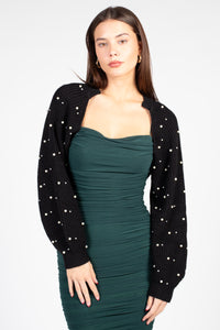 Freya Pearl Embellished Shrug