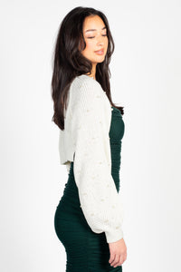 Freya Pearl Embellished Shrug